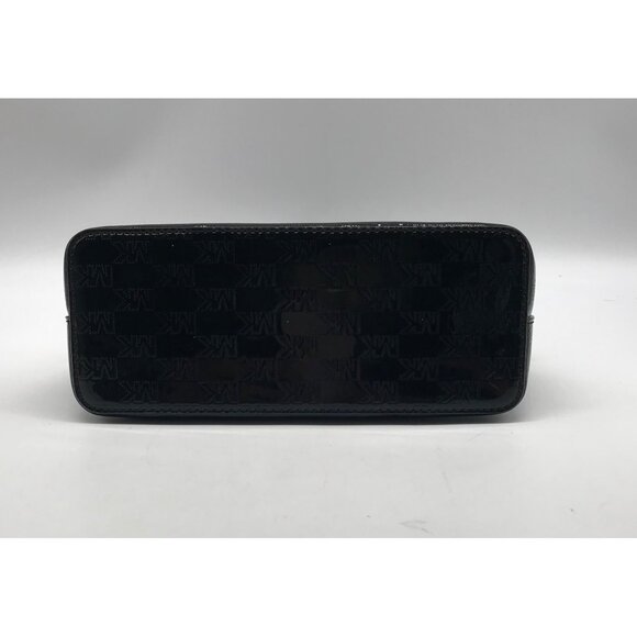 Michael Kors Black Cindy Patent Leather Large Dome Crossbody Bag - Picture 6 of 11